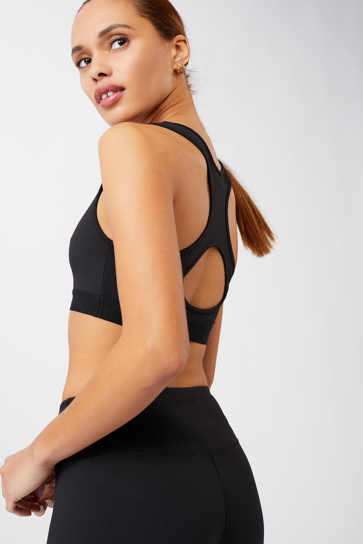 Mandala Sport Bra Schwarz Detail Rückseite - Sports Bra