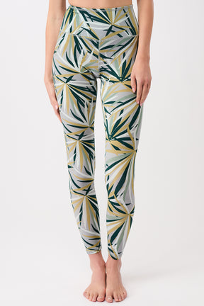 Mandala Trainings Pant Blumen Print Front - Printed Leggings