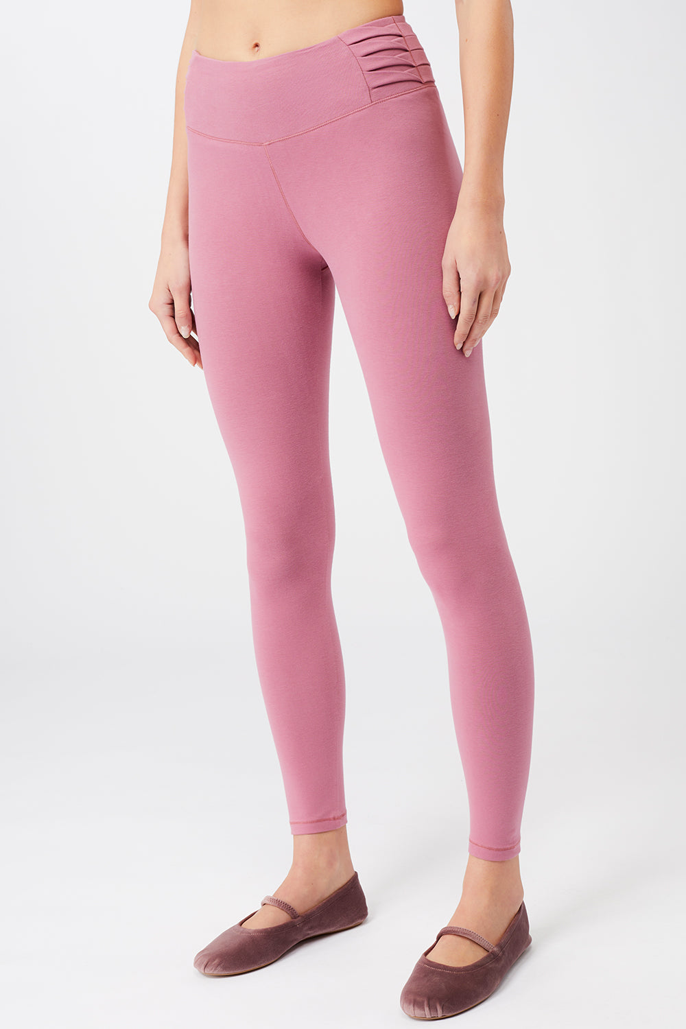 Mandala Sport Pant Rosa Seite - Barre Tight