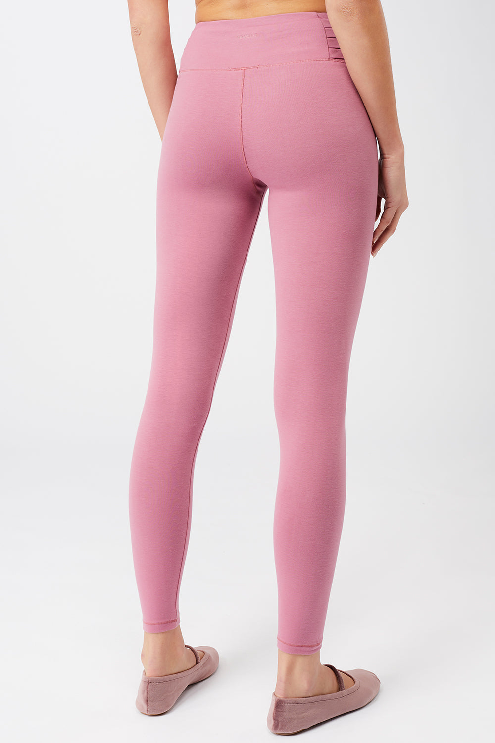 Mandala Sport Pant Rosa Rückseite - Barre Tight