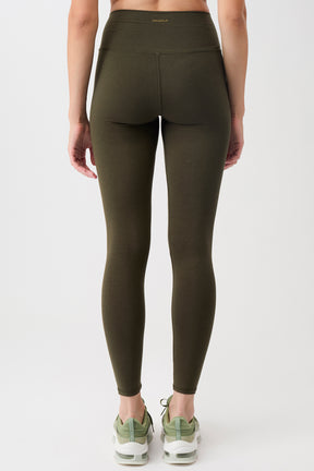 Mandala Fitness Pant Grün Rückseite - Best Loved Legging