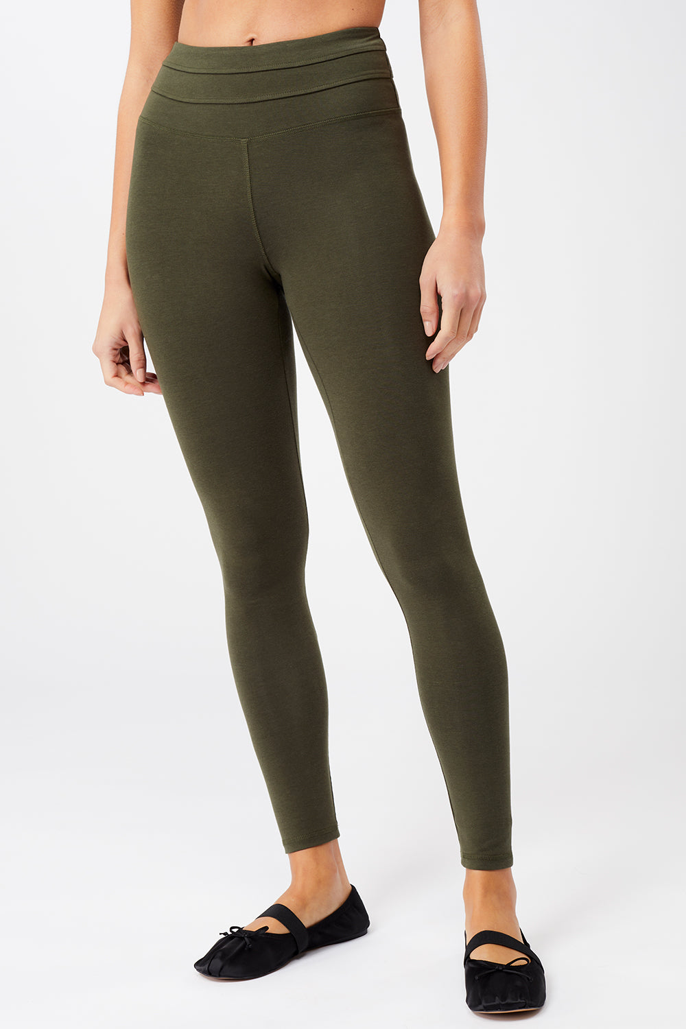 Mandala Sport Pant Grün Front - Best Shaped Legging