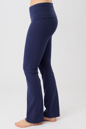 Mandala Fitness Pant Blau Seite - Classic Rolldown