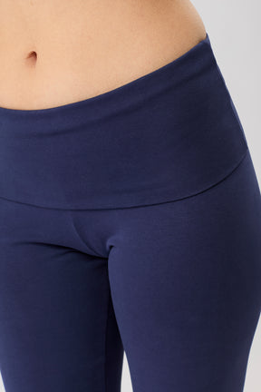 Mandala Fitness Pant Blau Detail - Classic Rolldown