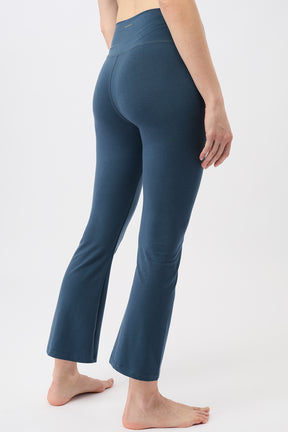 Mandala Trainings Pant Blau Seite - Cropped Flared Pants