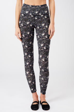 Mandala Trainings Pant Blumen Print Front - Printed Leggings