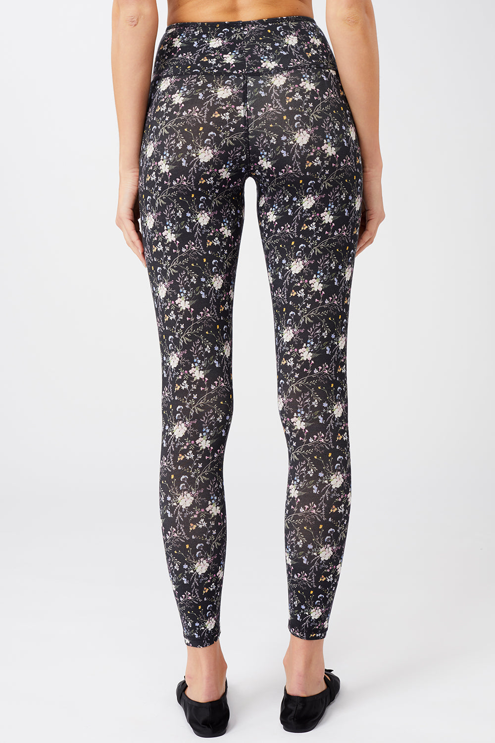 Mandala Trainings Pant Blumen Print Rückseite - Printed Leggings