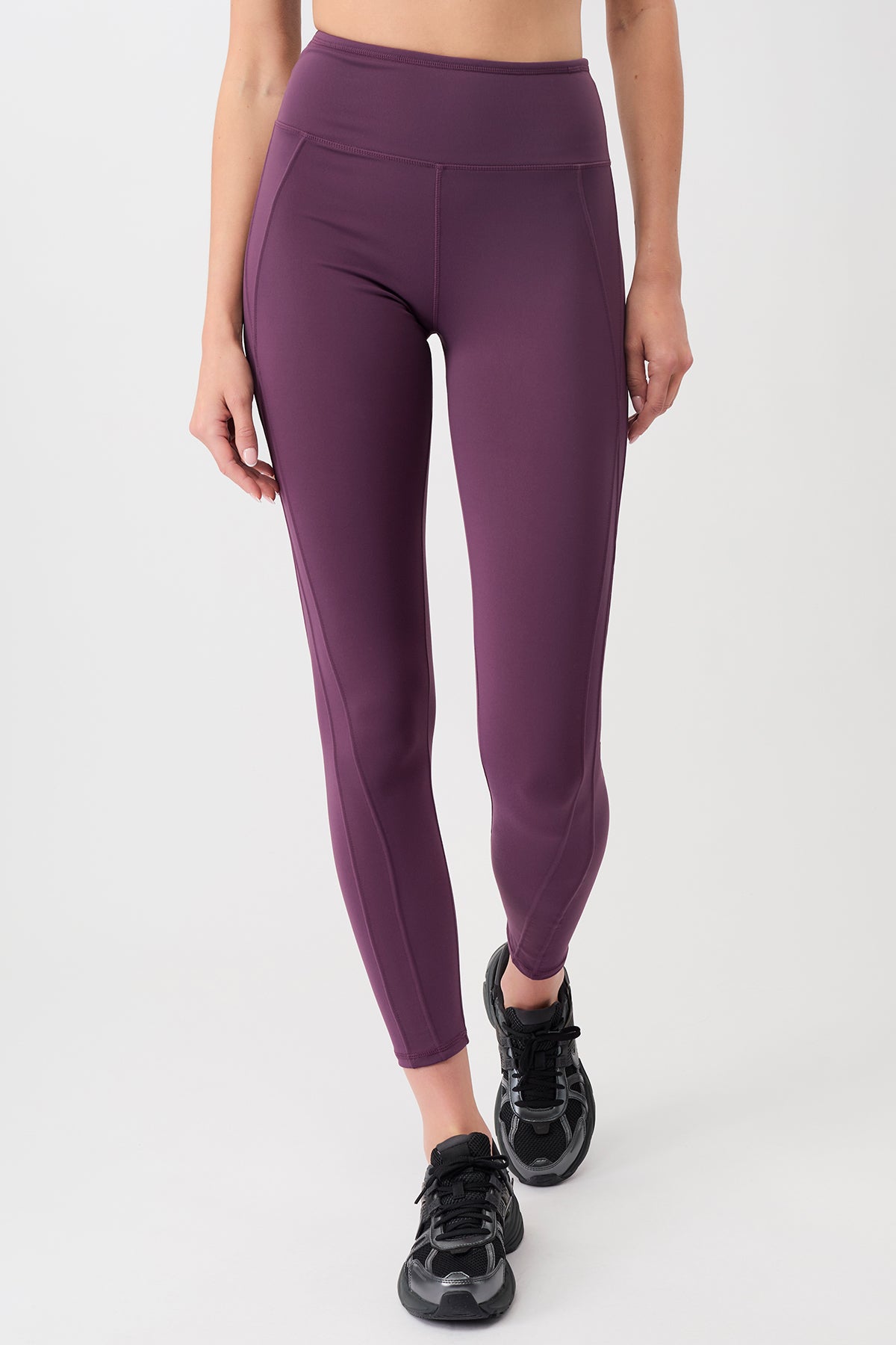 Mandala Fitness Legging Lila Front - Miami Pants