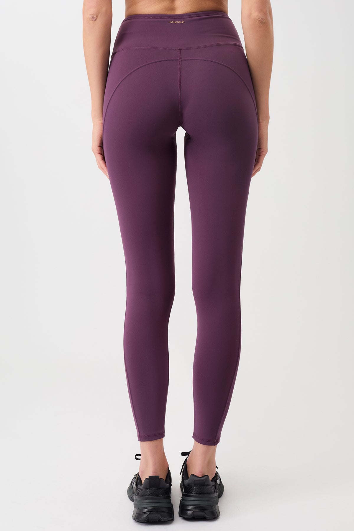 Mandala Fitness Legging Lila Rückseite - Miami Pants