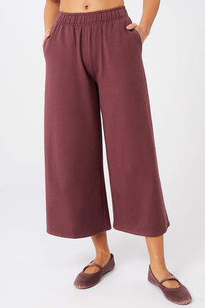 Holistic Wrap + Wild Leg Pants Cropped (Ruby)