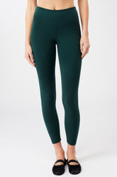 Mandala Fitness Pant Grün Front - Cropped Yoga Pant