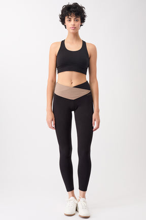 Mandala Sport Pant Schwarz Outfit Front - Ballett Legging