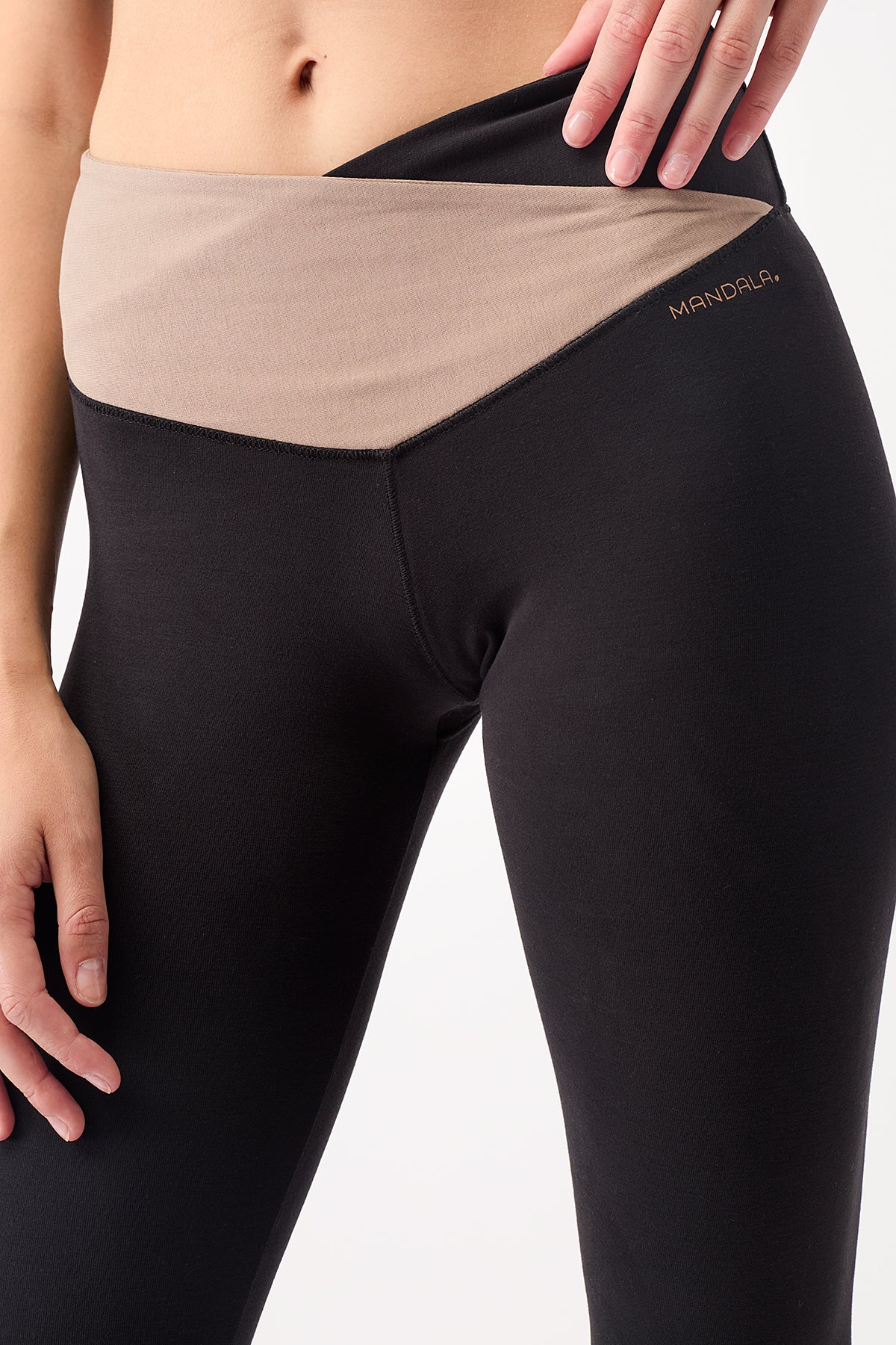 Mandala Sport Pant Schwarz Detail - Ballett Legging