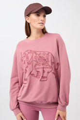 Mandala Trainings Shirt Rose Front  - "Ganesha" Sweater