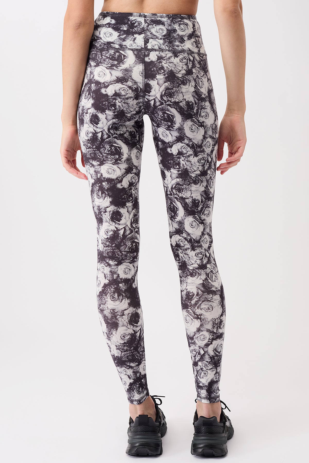 Mandala Trainings Pant Blumen Print Rückseite - Printed Leggings