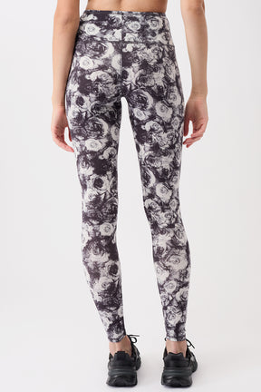 Mandala Trainings Pant Blumen Print Rückseite - Printed Leggings