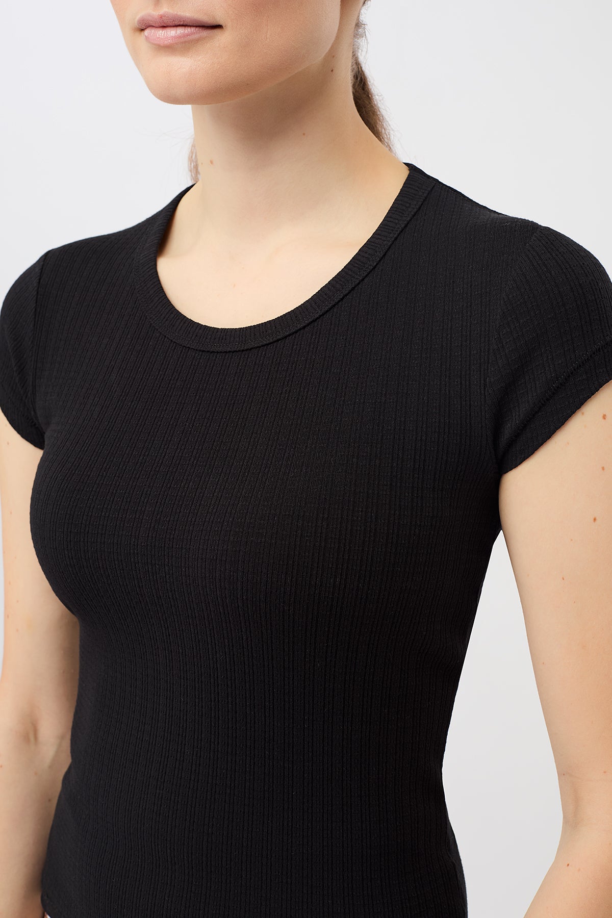 Mandala Fitness Shirt Schwarz Detail Front - Piqué Roundneck