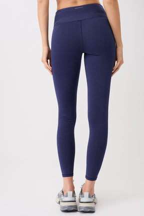 Mandala Fitness Pant Blau Rückseite - Wrap Legging